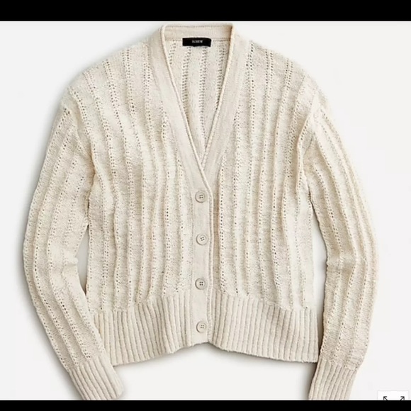 New J Crew Point Sur Textured Cardigan - Picture 7 of 8